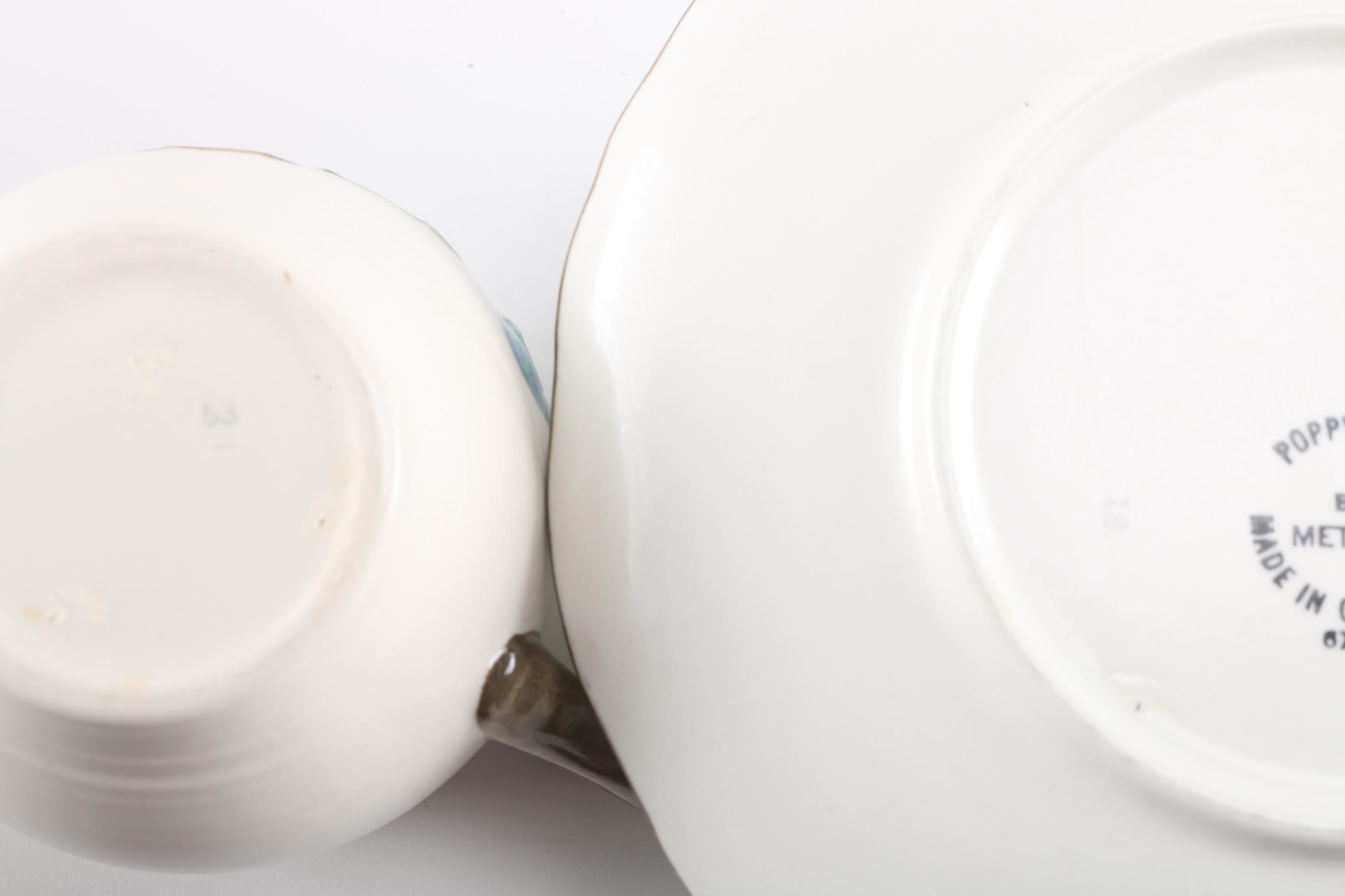 Metlox "Poppy Trail" Ceramic Dishware