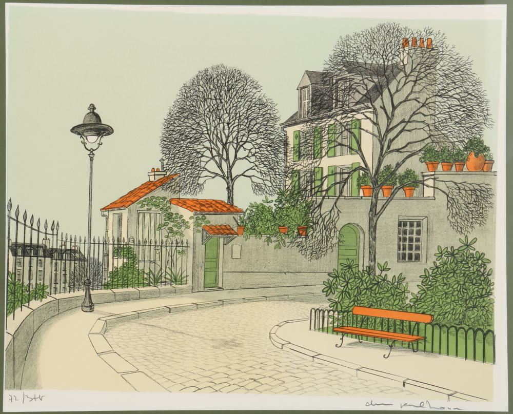 Denis Paul Noyer Limited Edition Signed Colored Lithograph