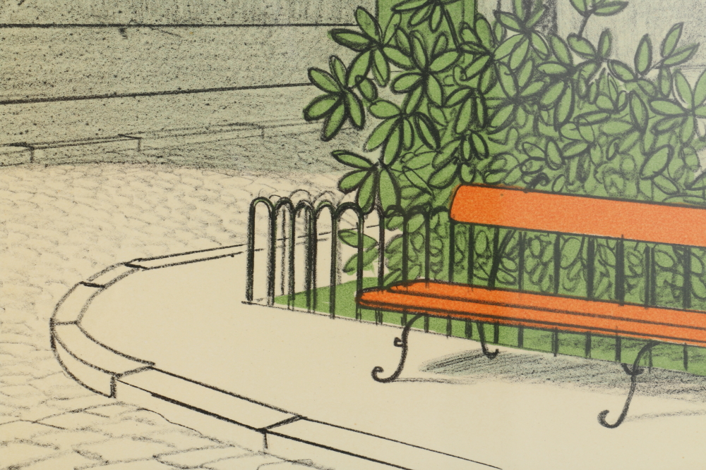 Denis Paul Noyer Limited Edition Signed Colored Lithograph