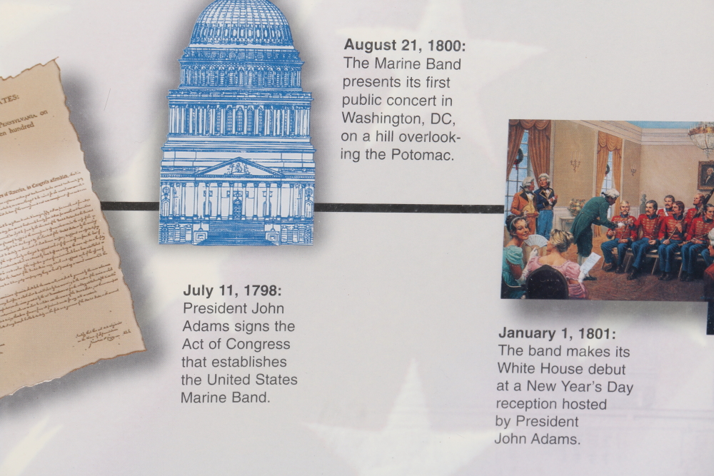 Framed "The President's Own" United States Marine Band Poster