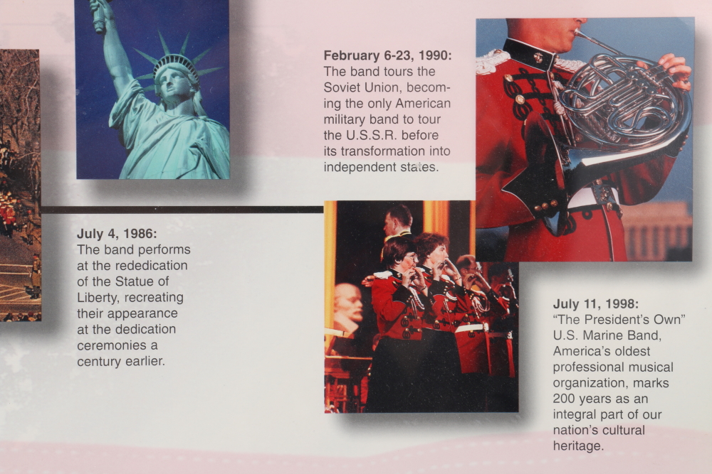Framed "The President's Own" United States Marine Band Poster