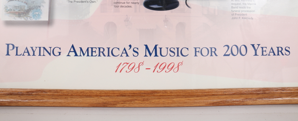 Framed "The President's Own" United States Marine Band Poster