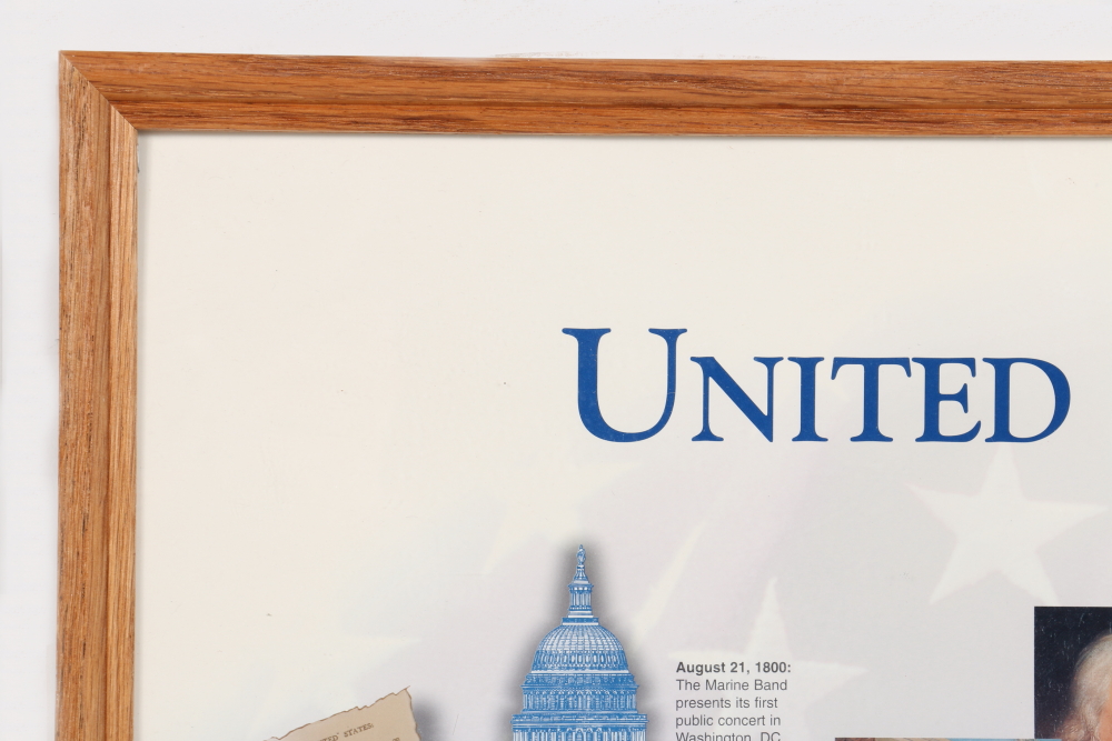 Framed "The President's Own" United States Marine Band Poster