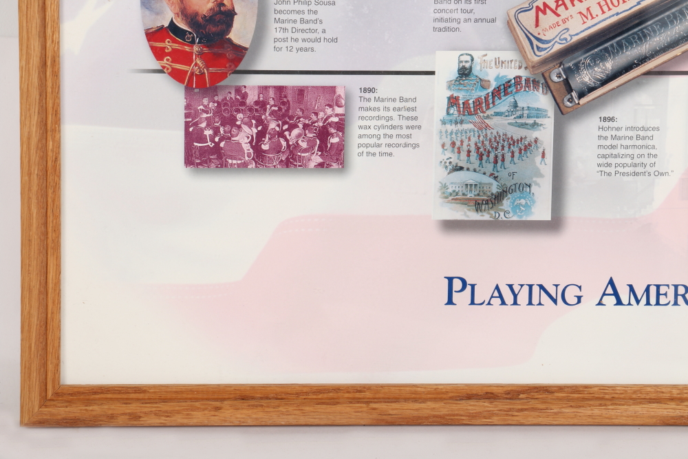 Framed "The President's Own" United States Marine Band Poster