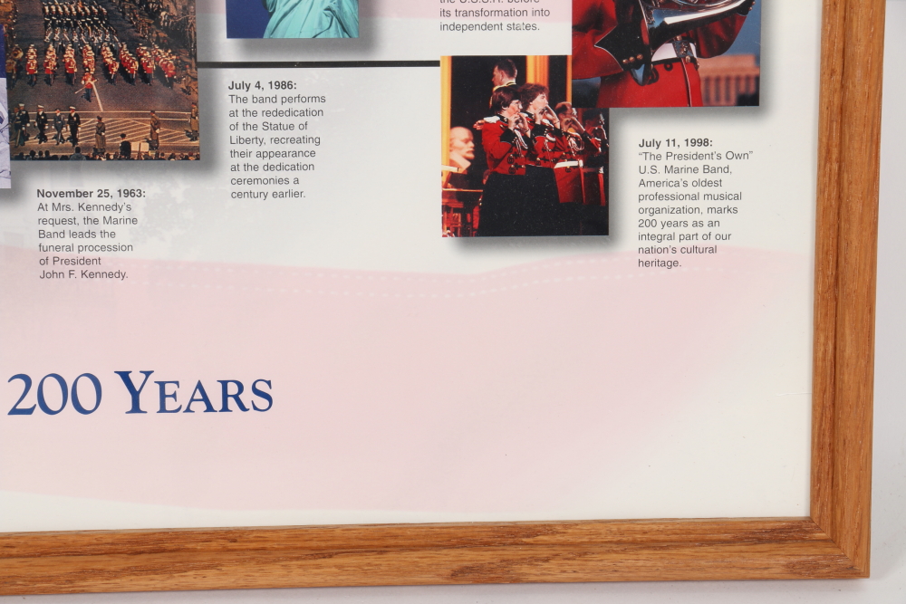 Framed "The President's Own" United States Marine Band Poster