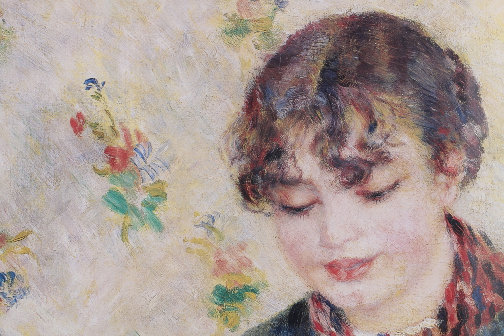 Barnes Foundation Offset Lithograph of "Jeune Mère" After Renoir