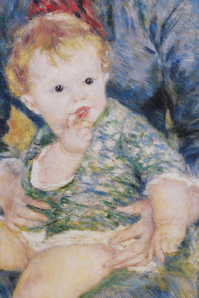 Barnes Foundation Offset Lithograph of "Jeune Mère" After Renoir