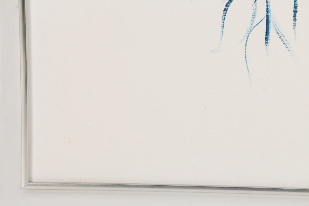 Marie Oil on Canvas Painting Stylized Leaves