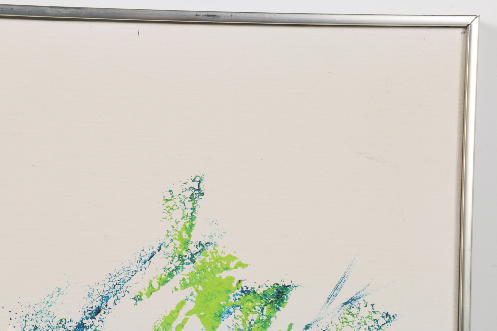 Marie Oil on Canvas Painting Stylized Leaves