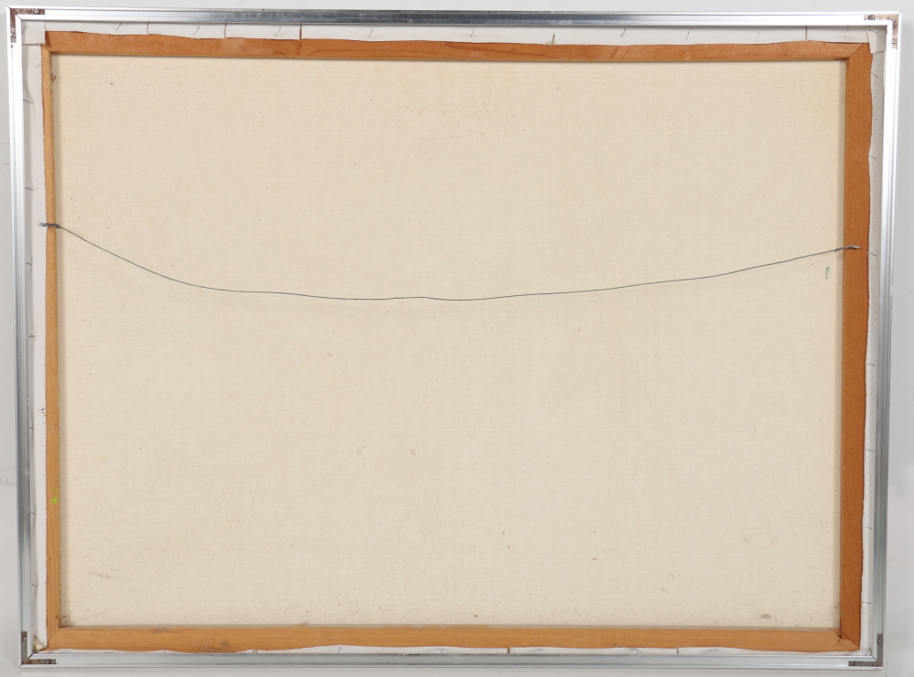 Marie Oil on Canvas Painting Stylized Leaves