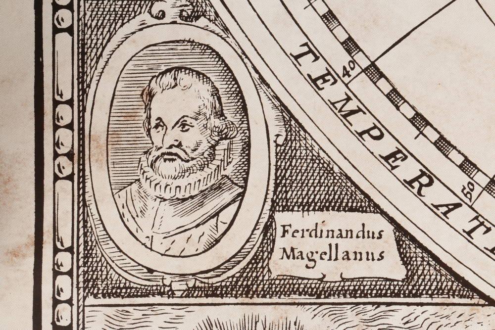 National Geographic Society Contemporary Print of a 17th Century World Map