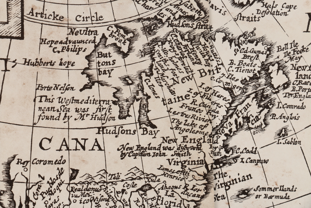 National Geographic Society Contemporary Print of a 17th Century World Map