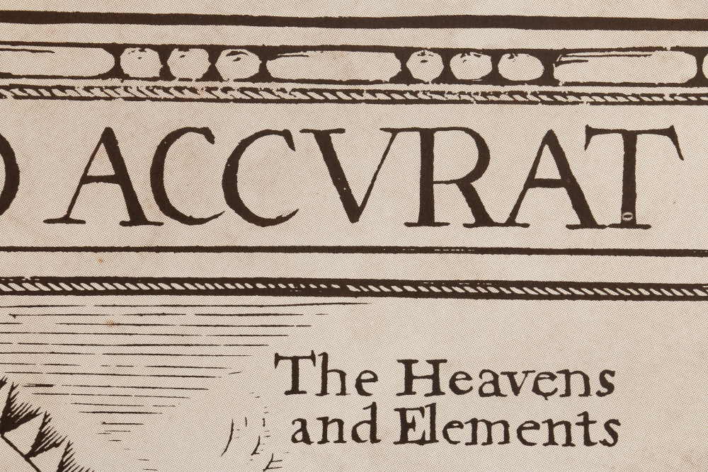 National Geographic Society Contemporary Print of a 17th Century World Map