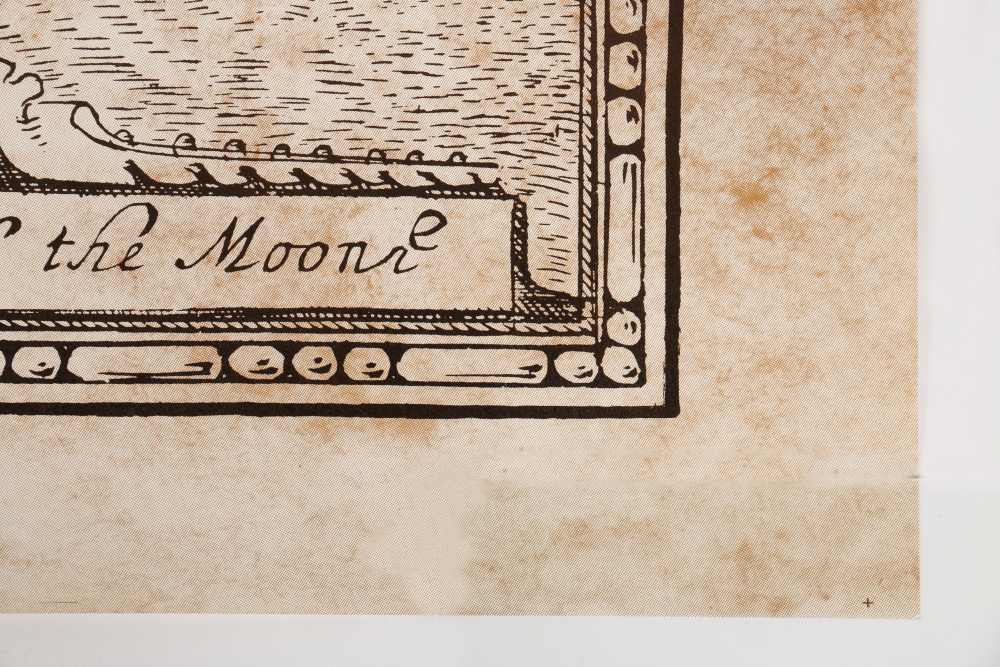 National Geographic Society Contemporary Print of a 17th Century World Map