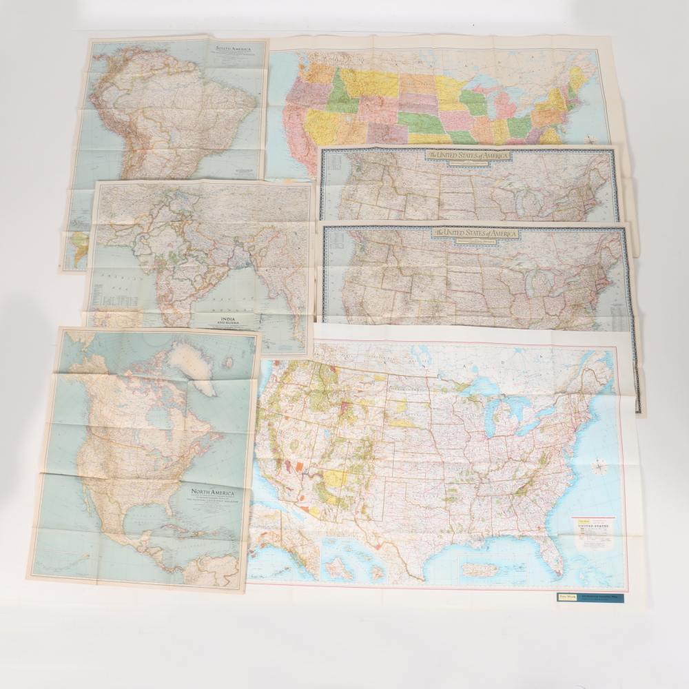 Paper Maps Featuring Rand McNally Map of the United States