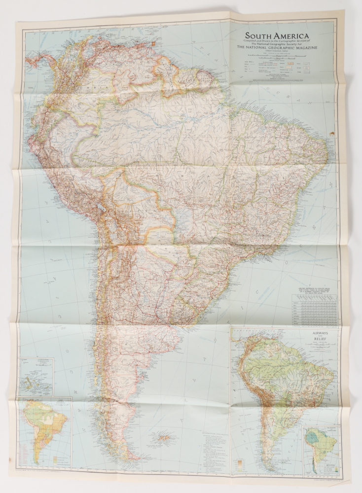 Paper Maps Featuring Rand McNally Map of the United States