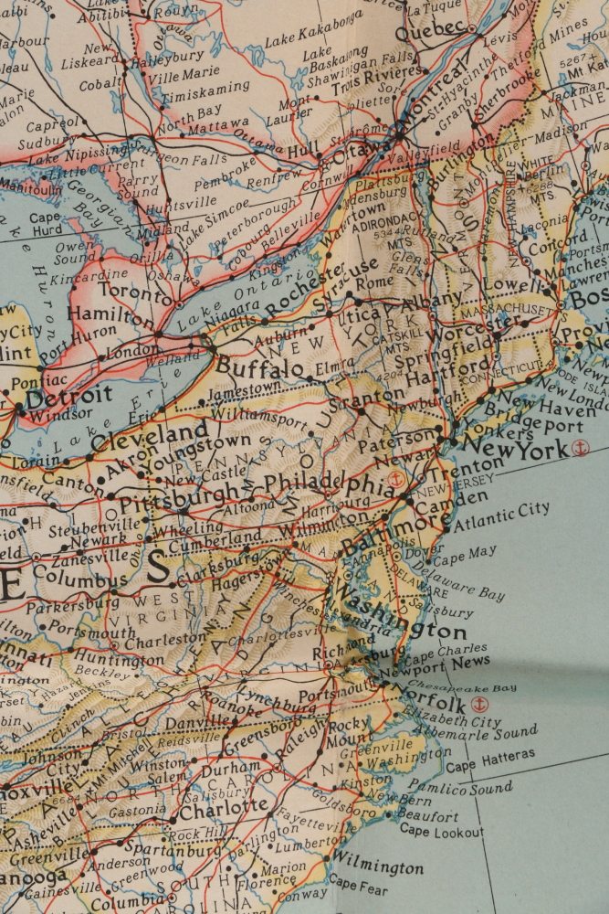 Paper Maps Featuring Rand McNally Map of the United States