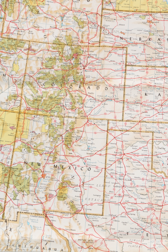 Paper Maps Featuring Rand McNally Map of the United States
