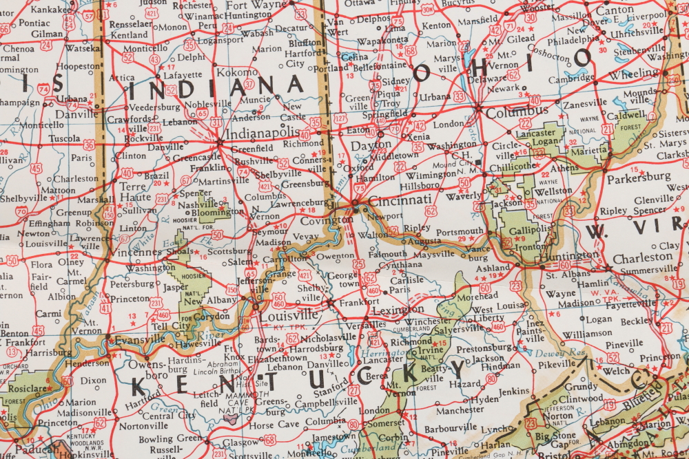 Paper Maps Featuring Rand McNally Map of the United States