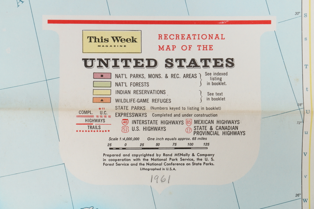 Paper Maps Featuring Rand McNally Map of the United States