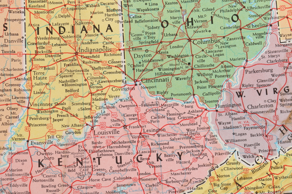 Paper Maps Featuring Rand McNally Map of the United States