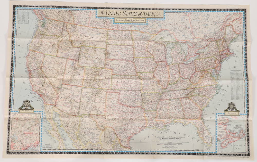 Paper Maps Featuring Rand McNally Map of the United States
