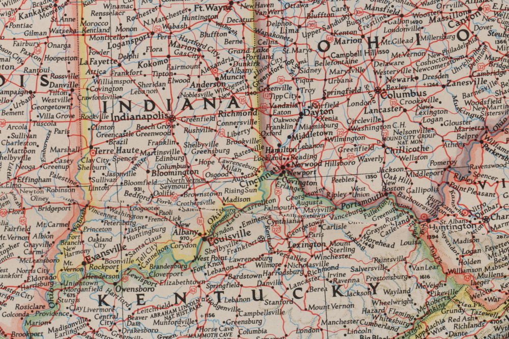 Paper Maps Featuring Rand McNally Map of the United States