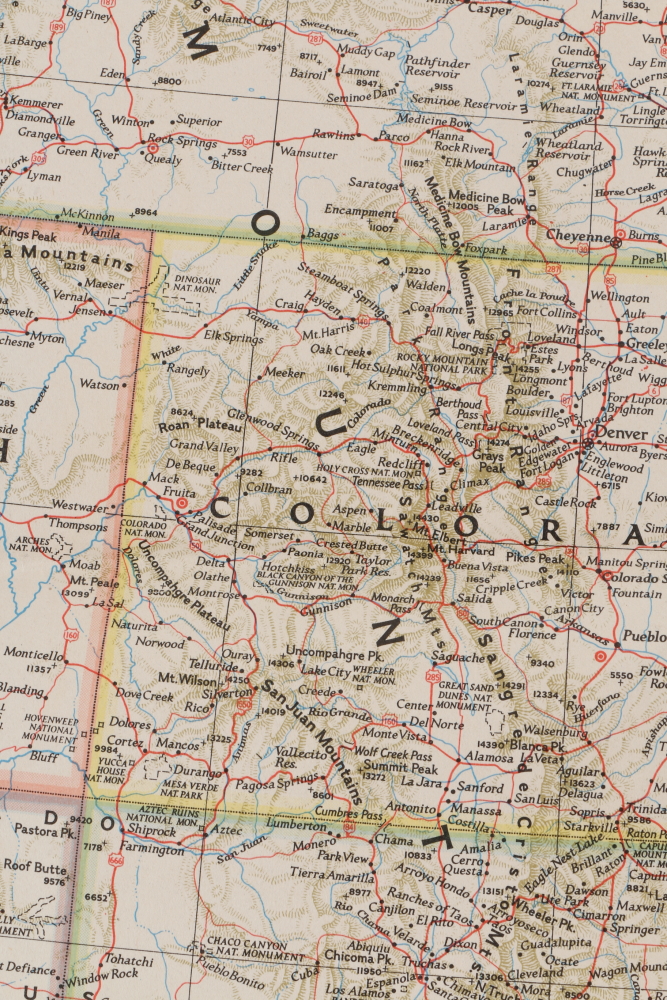Paper Maps Featuring Rand McNally Map of the United States