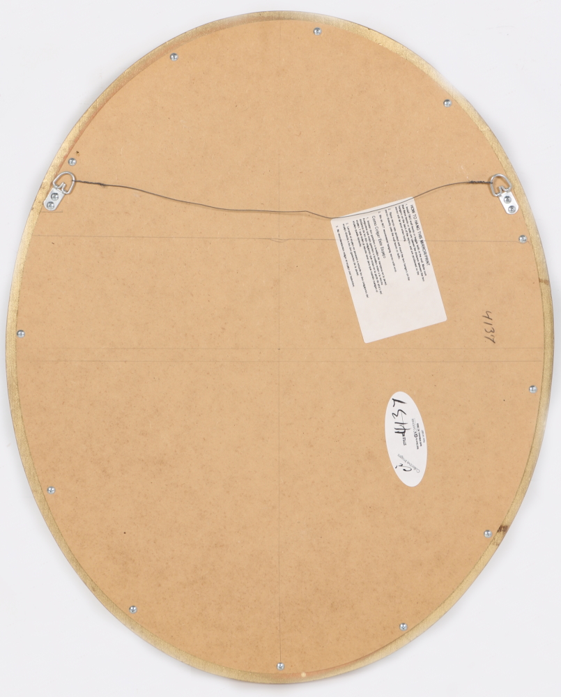 Gardner Framed Oval Wall Mirror