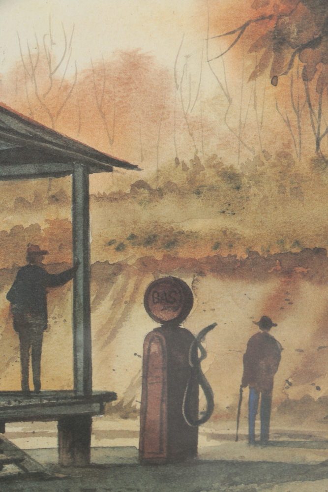 Paul W. Brown Limited Edition Offset Lithograph "Back Roads, U.S.A."