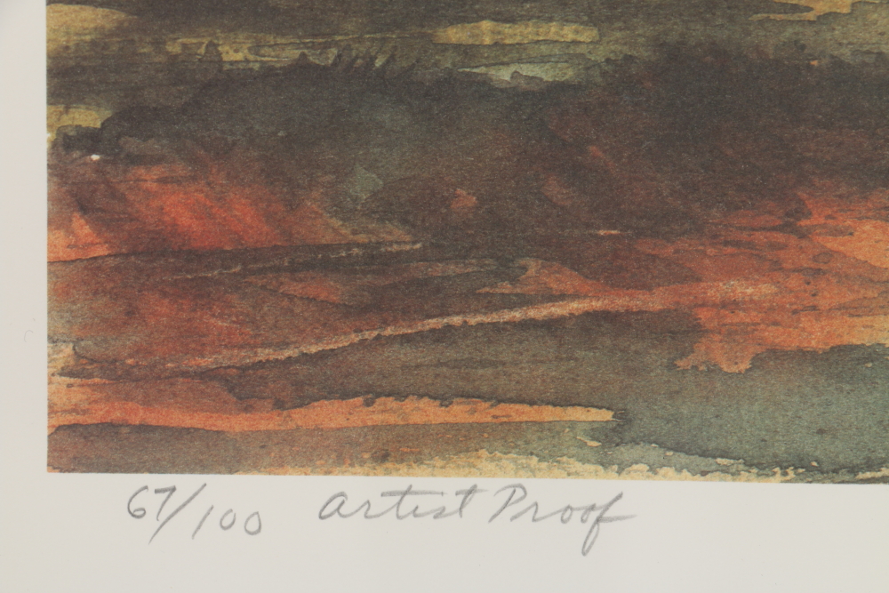 Paul W. Brown Limited Edition Offset Lithograph "Back Roads, U.S.A."