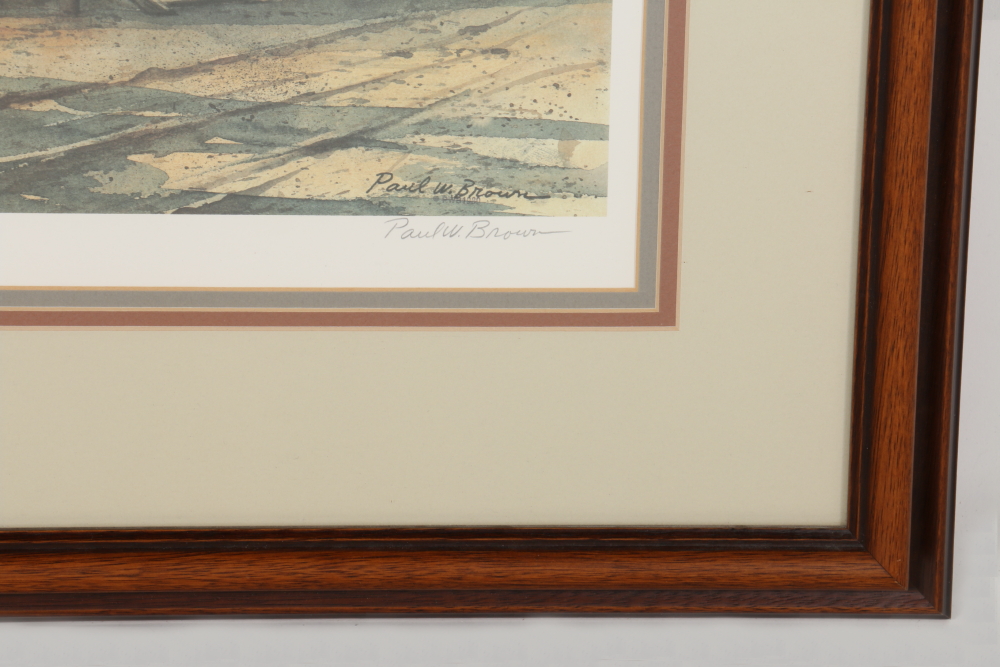 Paul W. Brown Limited Edition Offset Lithograph "Back Roads, U.S.A."