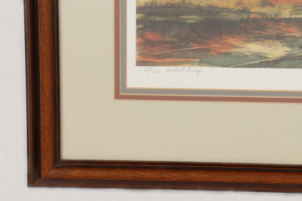 Paul W. Brown Limited Edition Offset Lithograph "Back Roads, U.S.A."