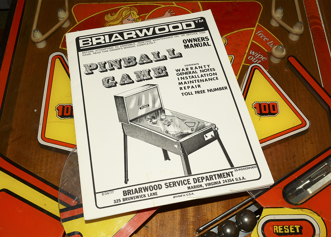 1970s Briarwood "Skate King" Home Pinball Machine