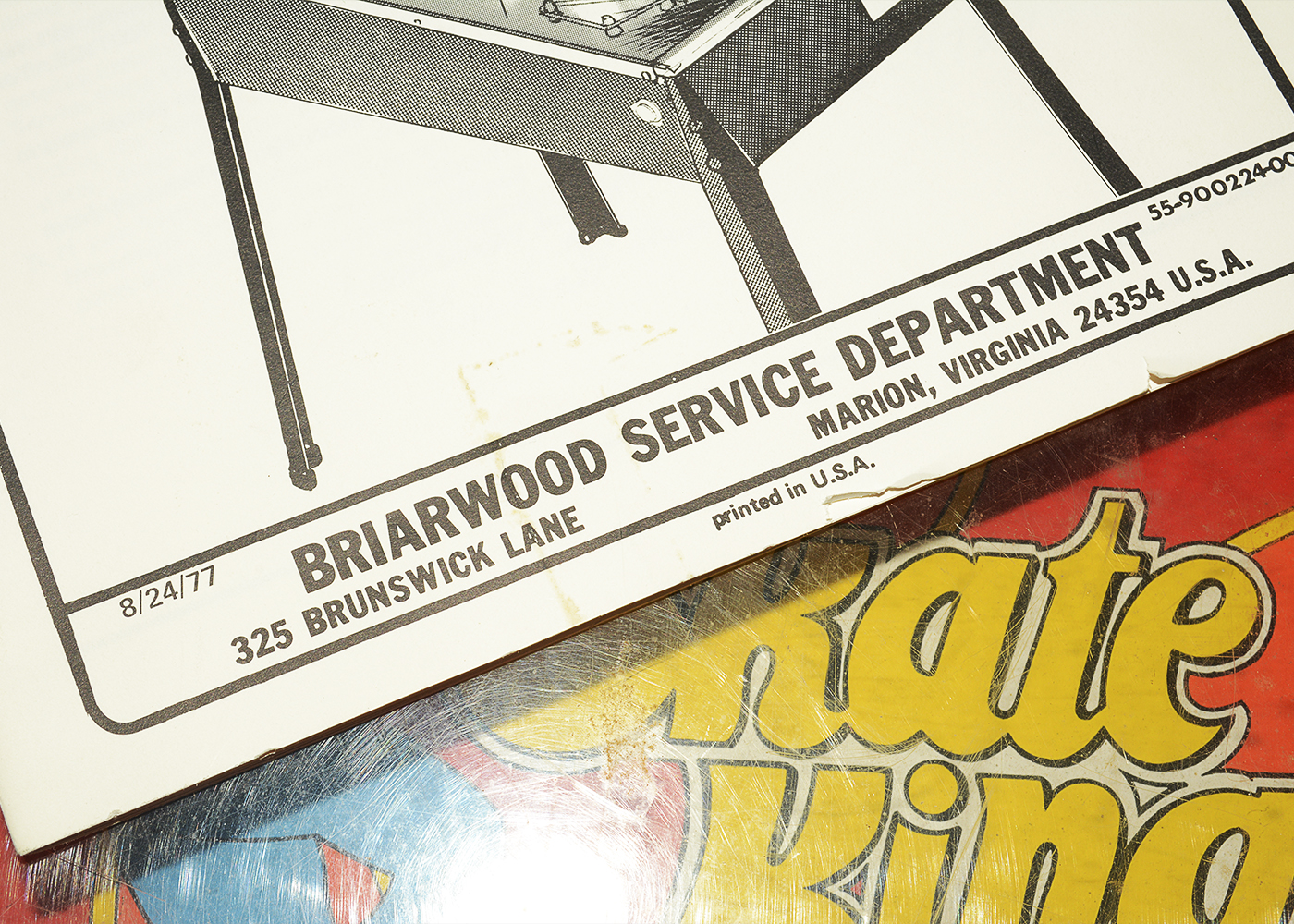 1970s Briarwood "Skate King" Home Pinball Machine