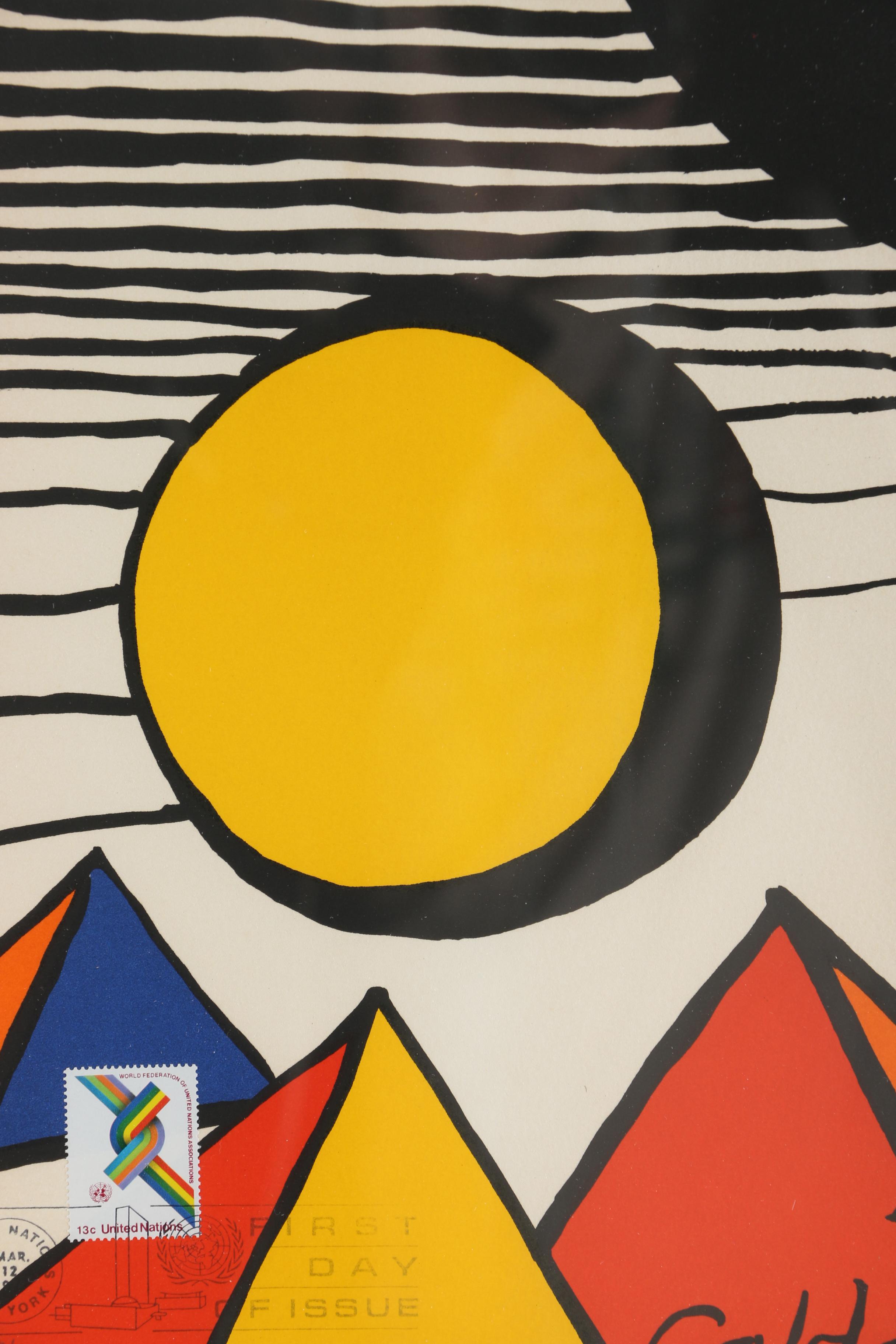Alexander Calder Limited Edition Lithograph for WFUNA Anniversary