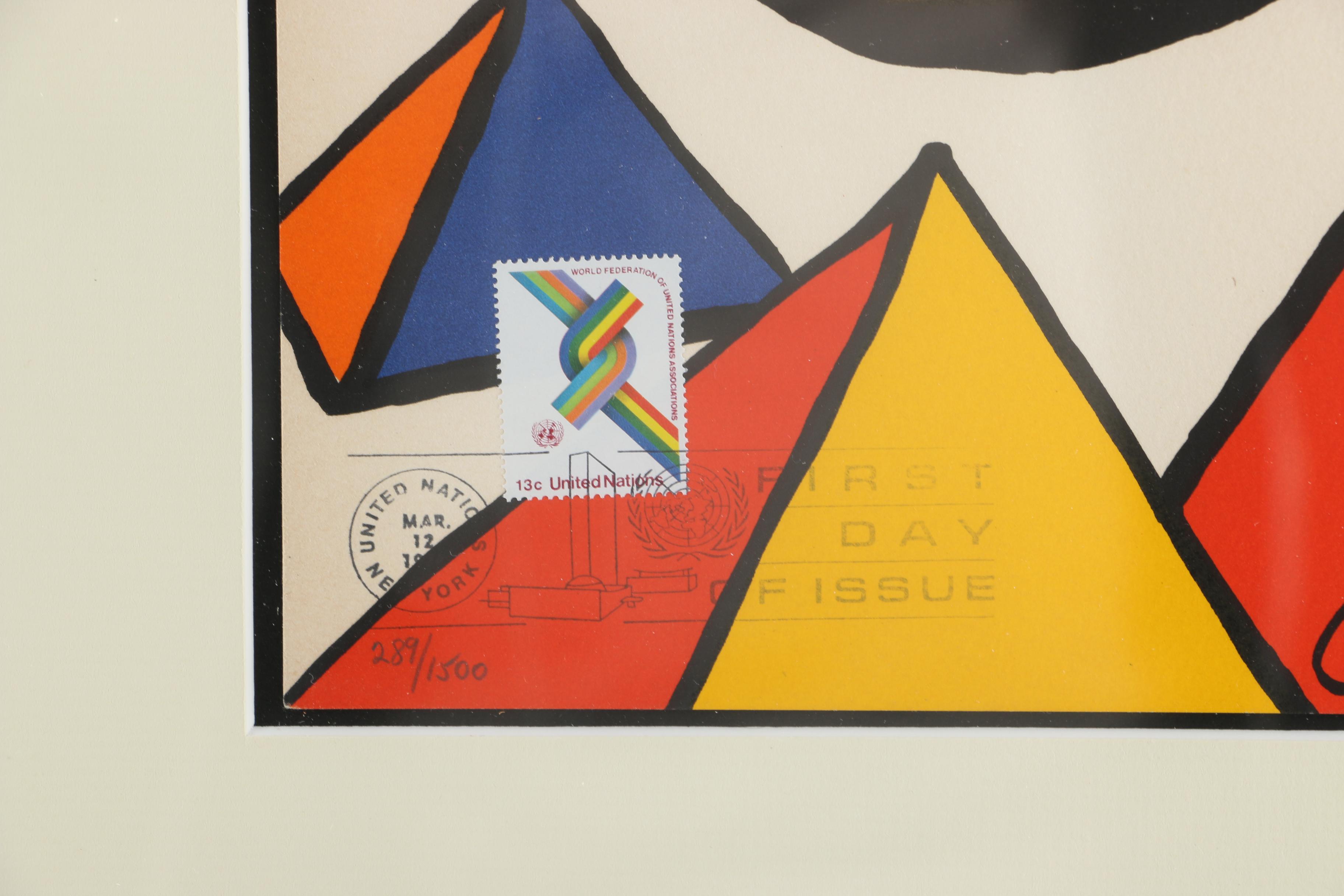 Alexander Calder Limited Edition Lithograph for WFUNA Anniversary