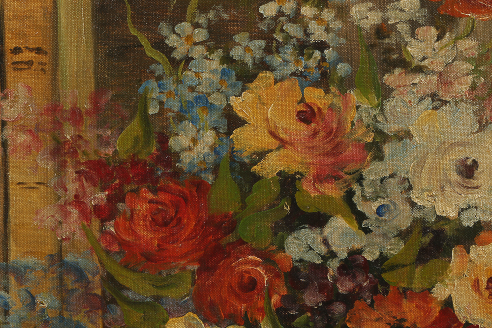 Original Oil on Canvas Board Still Life