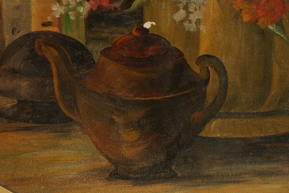 Original Oil on Canvas Board Still Life