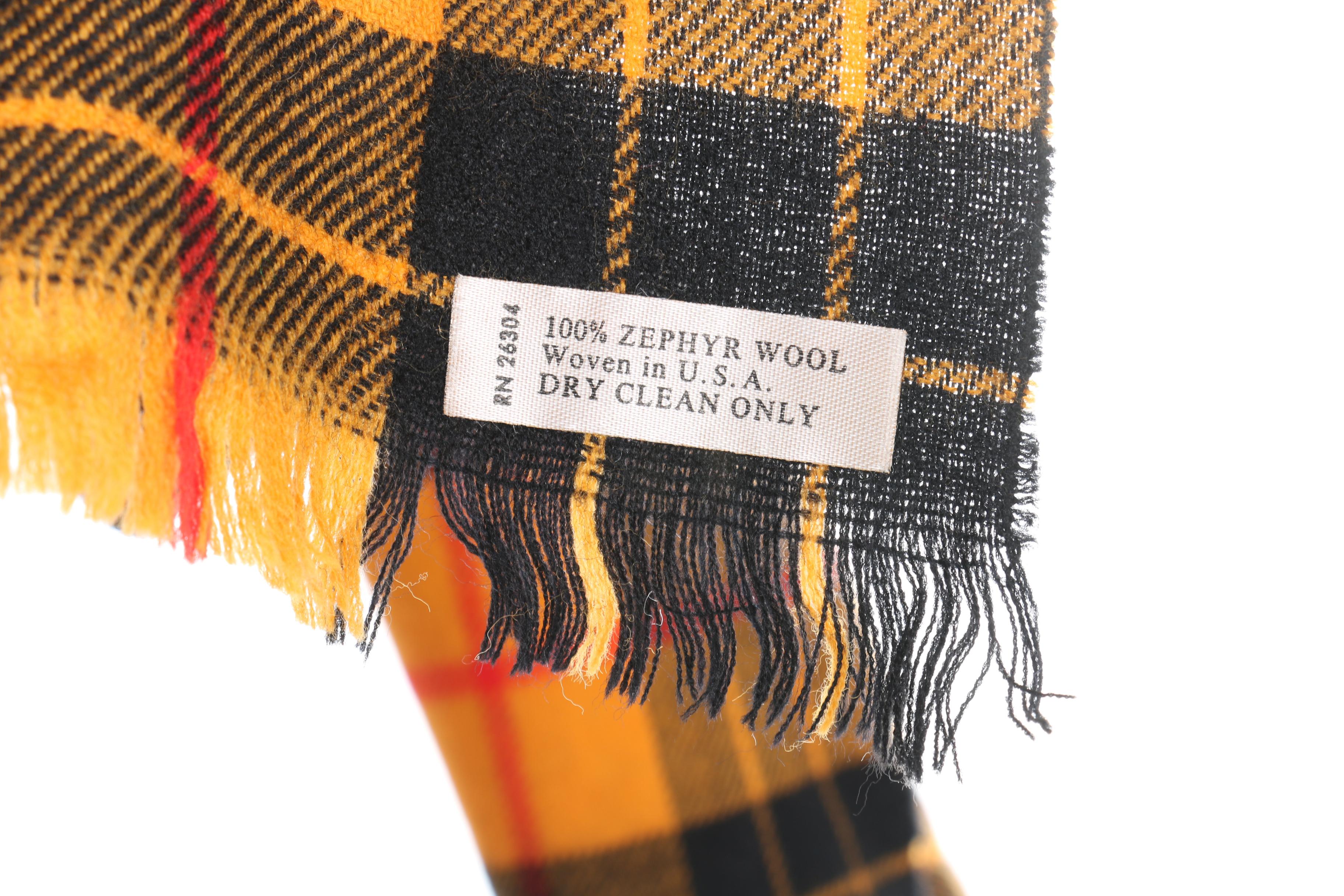 Pendelton Red and Black Plaid Wool Jacket and Various Scarves