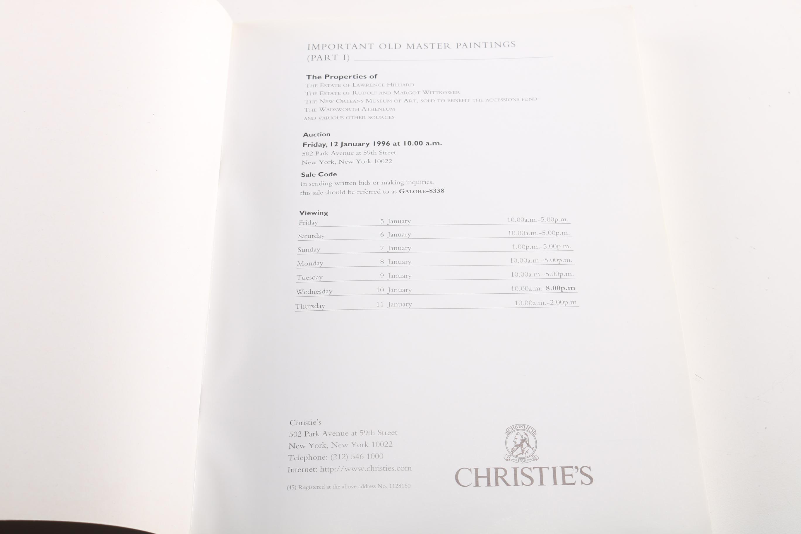 Assortment of Old Masters Christie's and Sotheby's Catalogs