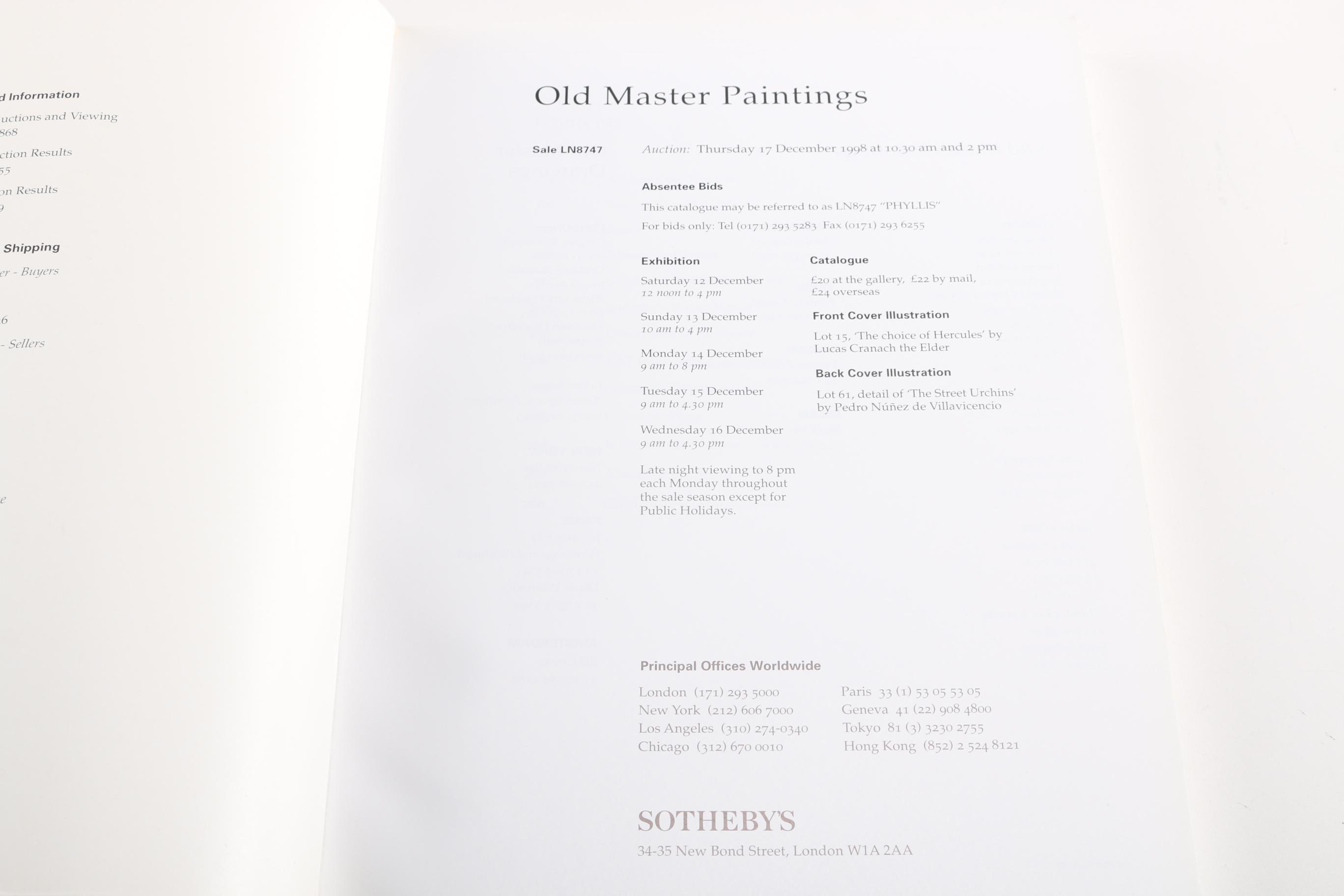 Assortment of Old Masters Christie's and Sotheby's Catalogs