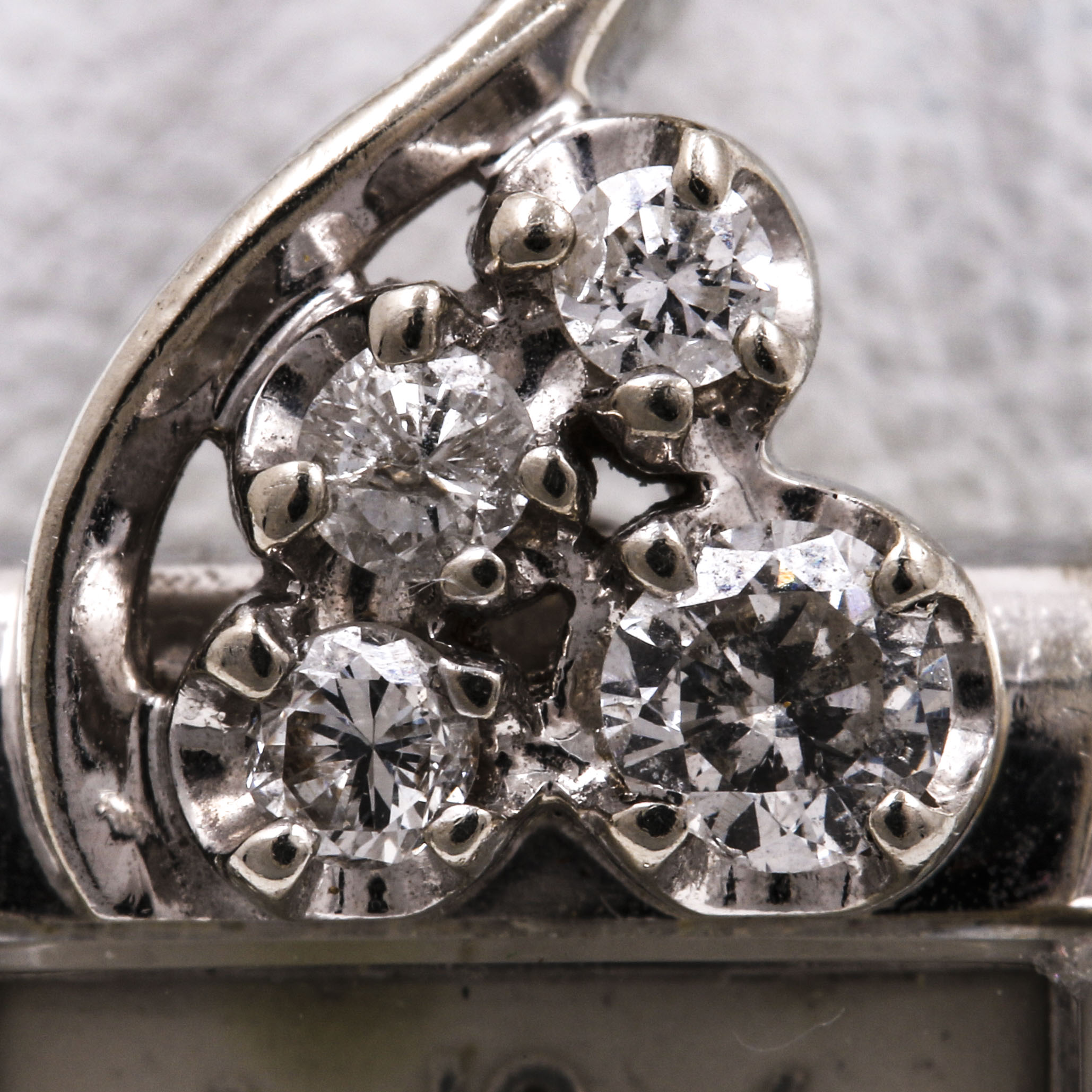 Elgin 14K White Gold and Diamond Watch