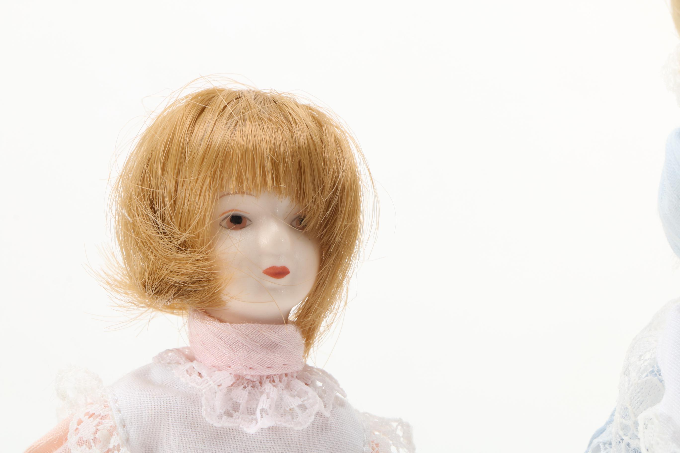 Vintage Hand-Painted Porcelain Dolls