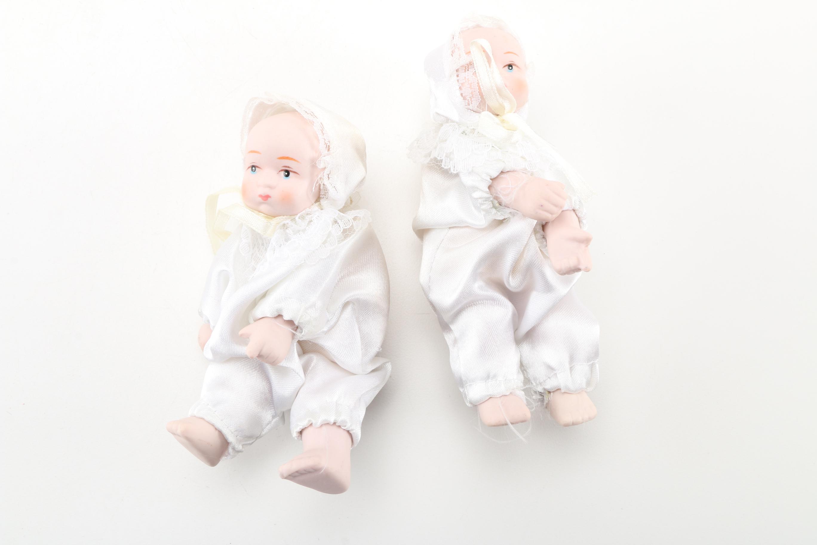Vintage Hand-Painted Porcelain Dolls