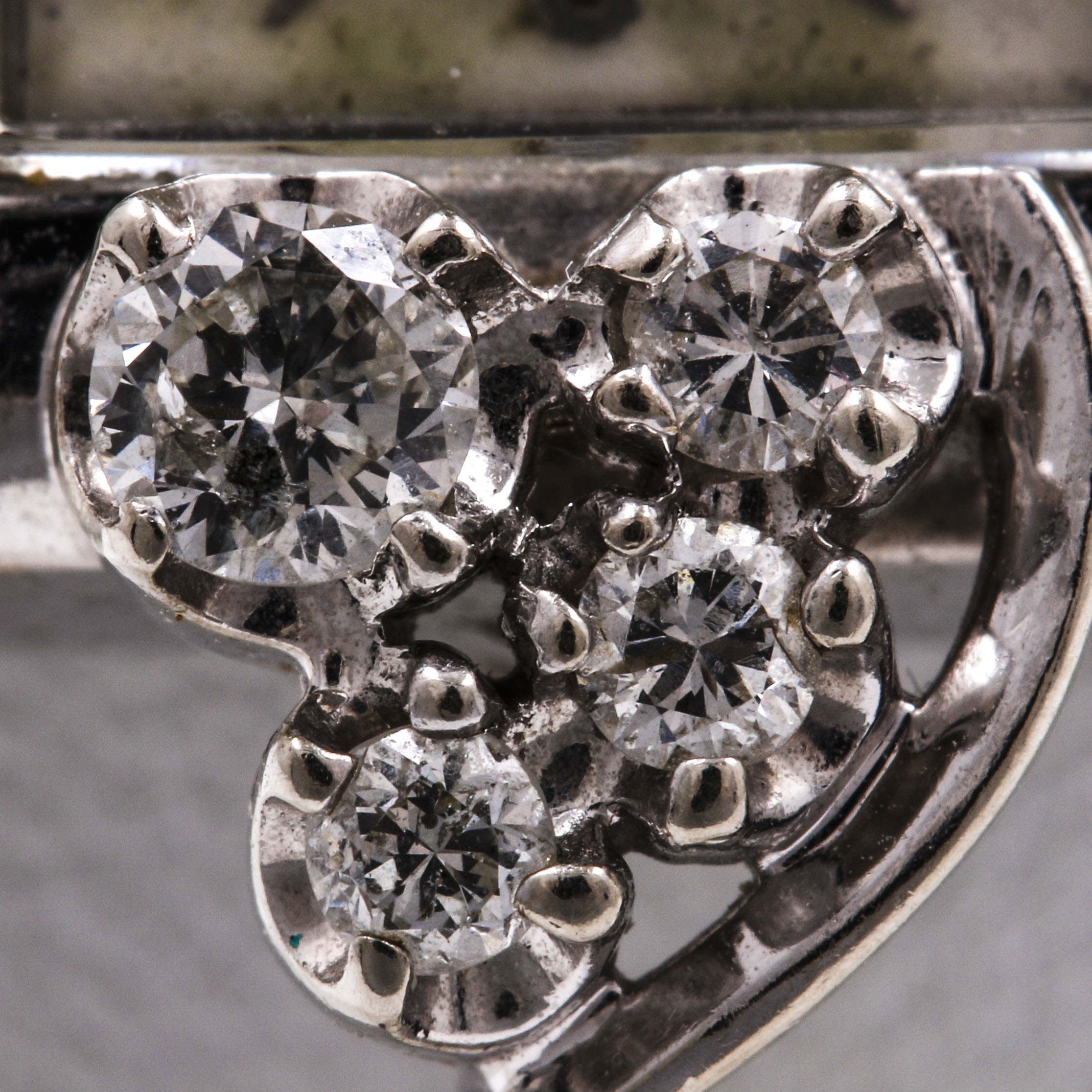 Elgin 14K White Gold and Diamond Watch