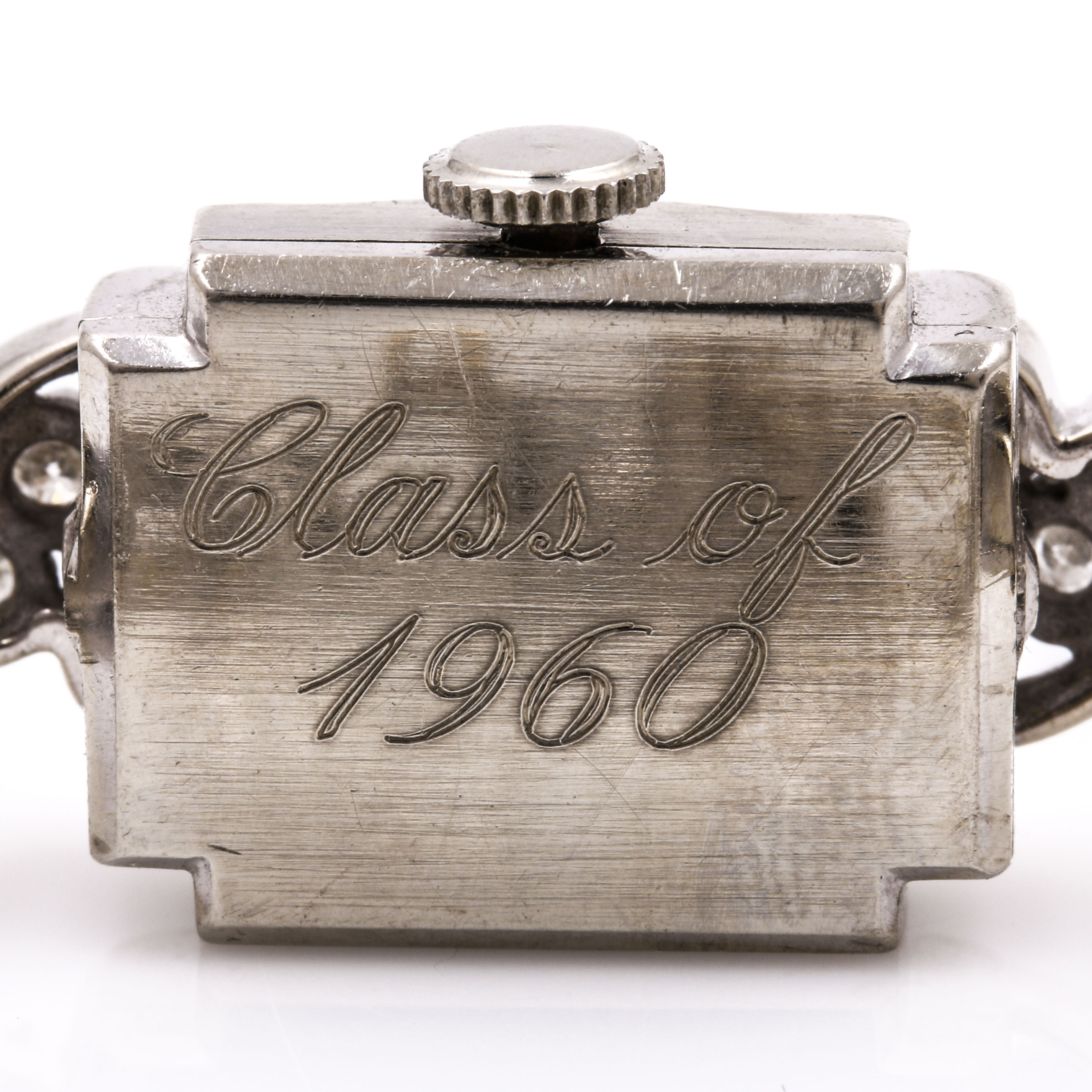 Elgin 14K White Gold and Diamond Watch