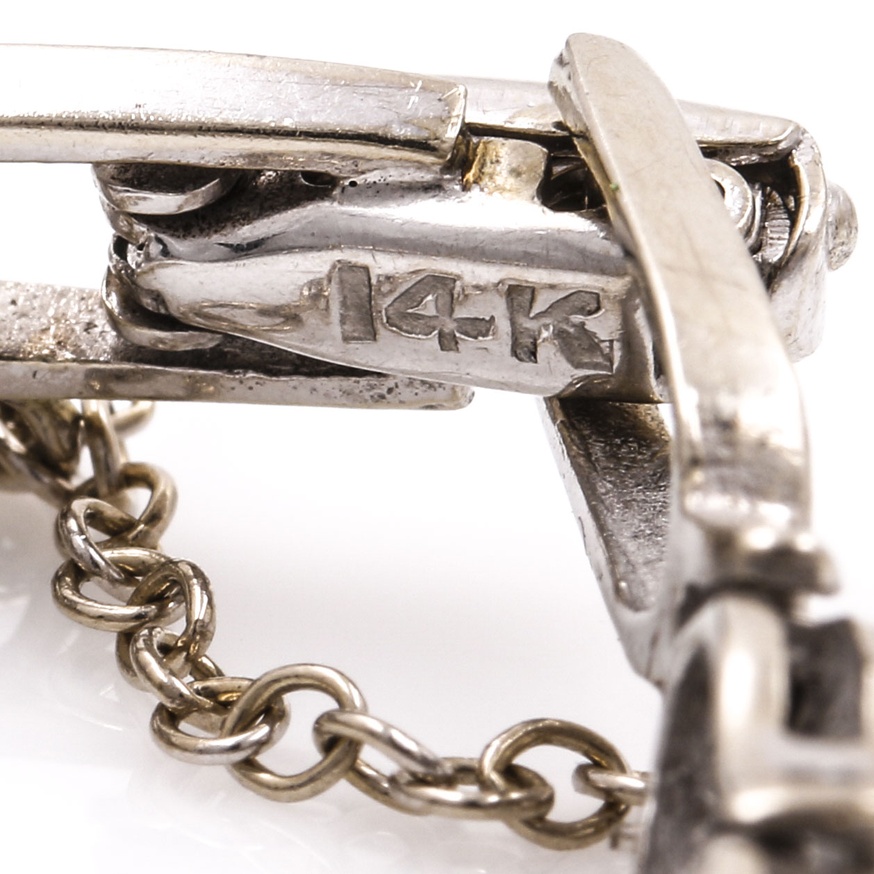 Elgin 14K White Gold and Diamond Watch