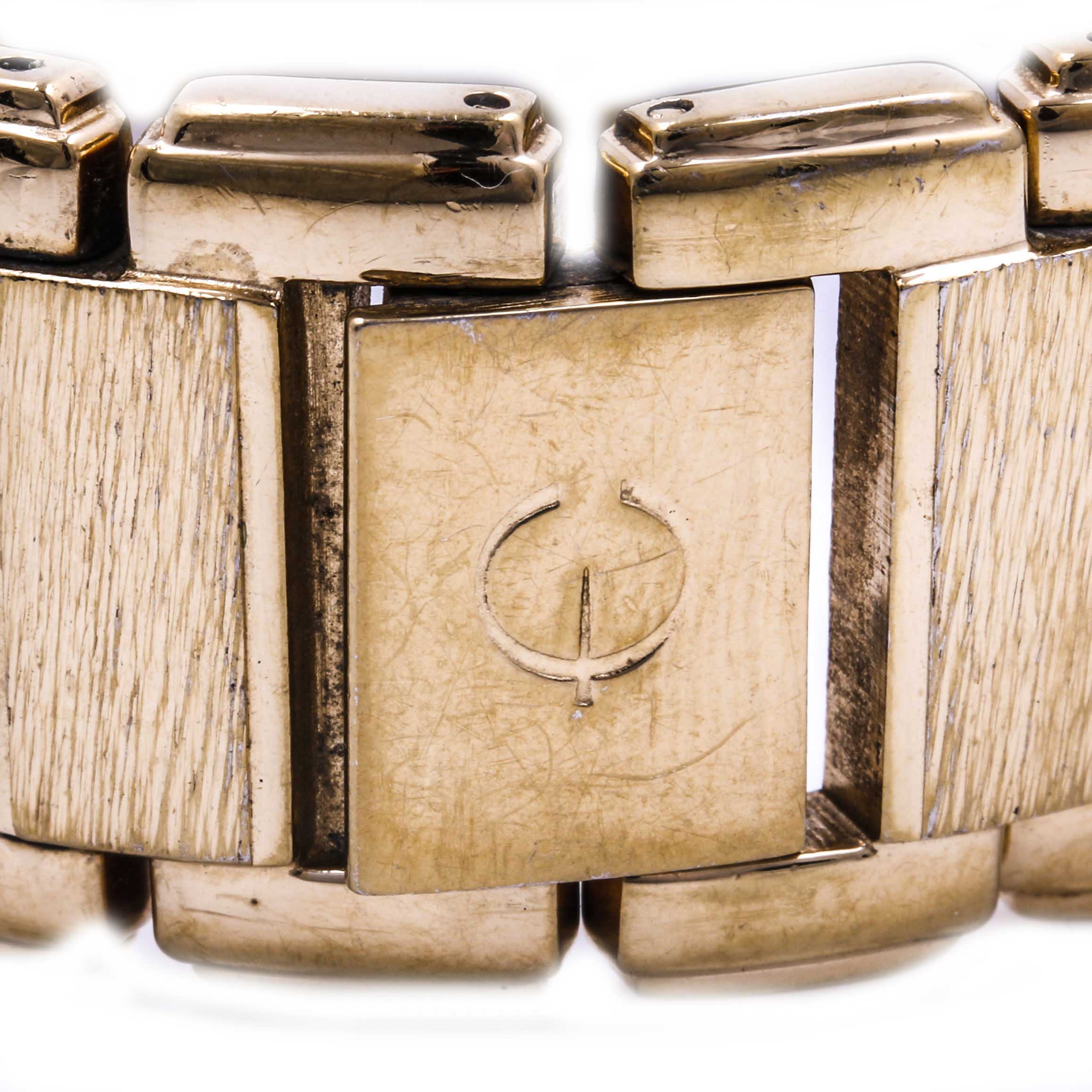 Elgin Gold Tone Diamond Watch