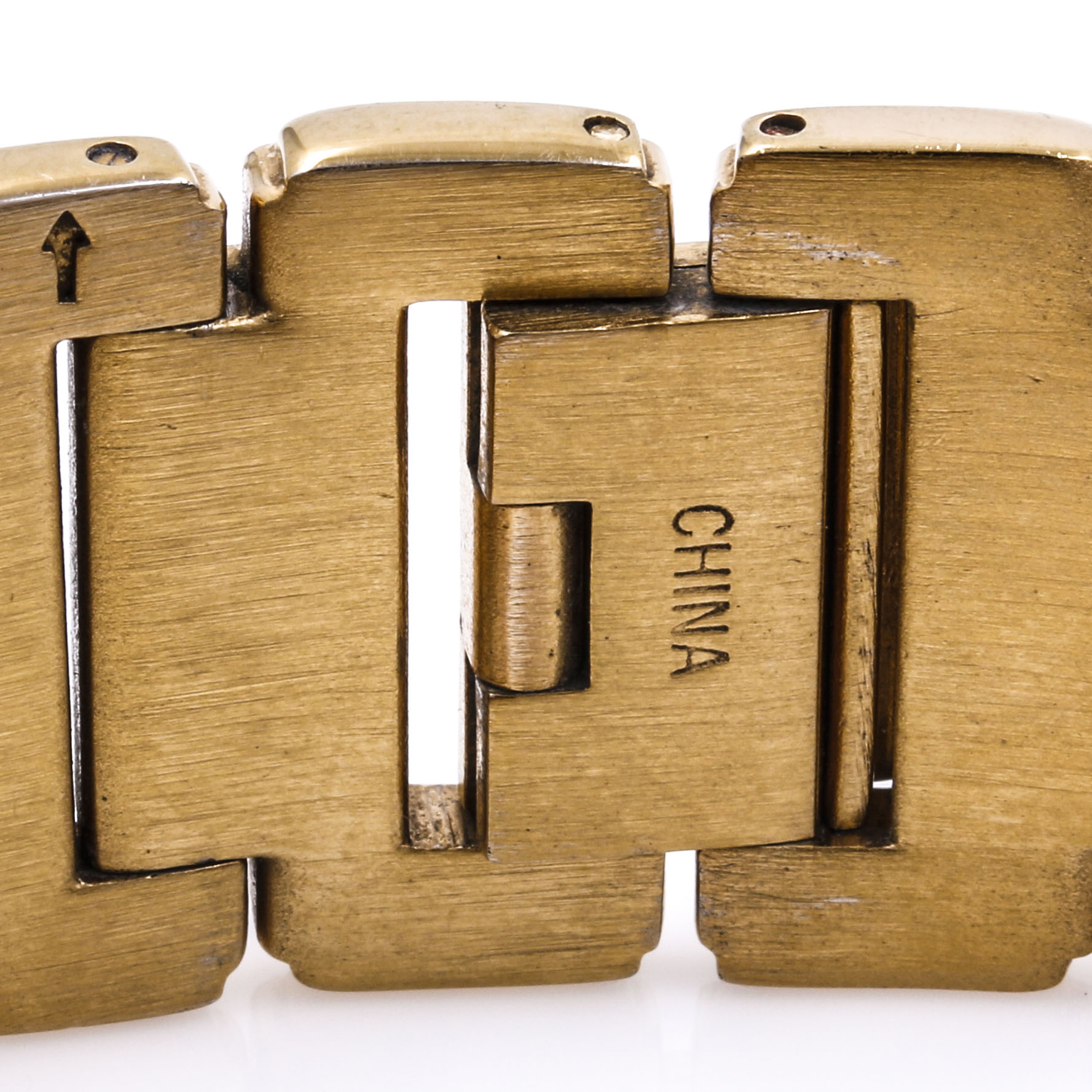 Elgin Gold Tone Diamond Watch